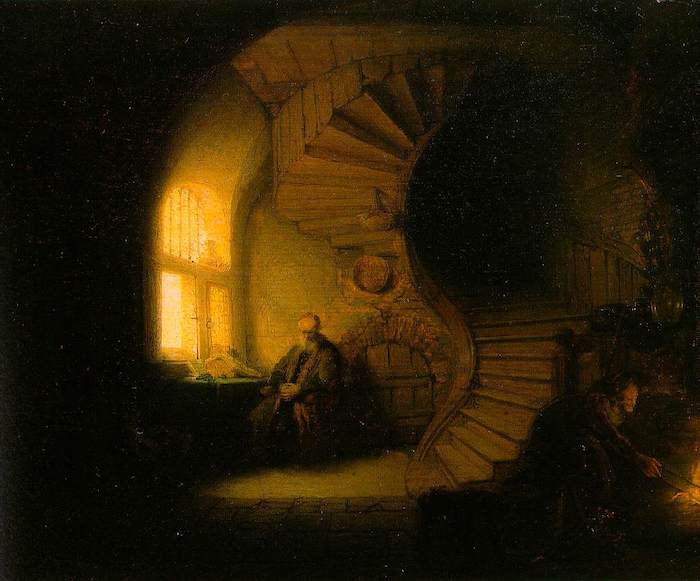 Rembrandt. The Philosopher in Meditation, 1632