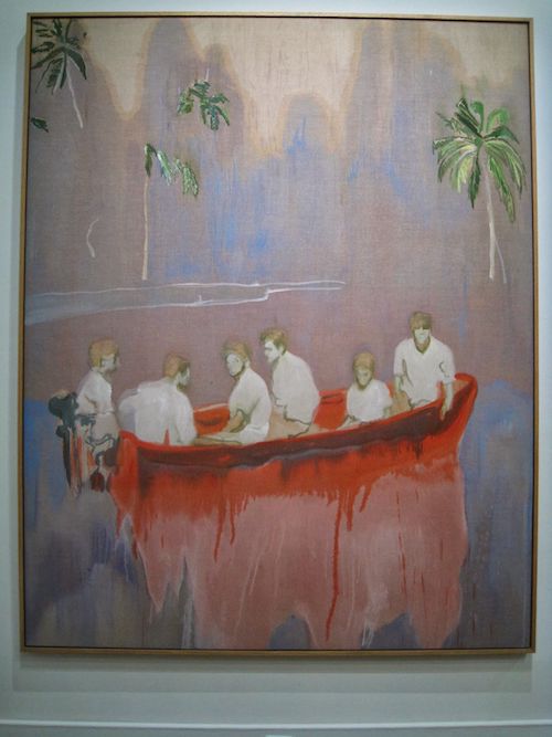 Peter Doig, Figures in Red Boat, 2005-2007, Oil on linen, MMFA 2014